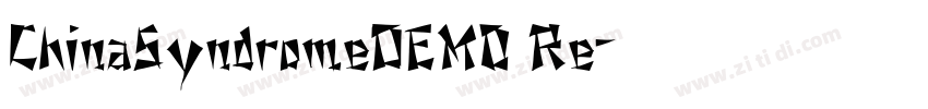 ChinaSyndromeDEMO Re字体转换